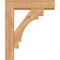 Ekena Millwork Merced Block Smooth Bracket w/ Offset Brace, Western Red Cedar, 5 1/2"W x 20"D x 24"H BKT0604X20X24MRC05SWR - alternate 4